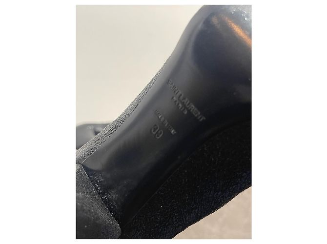 Autre Marque Stivaletti Saint Laurent neri T.39 Nero - vista 7