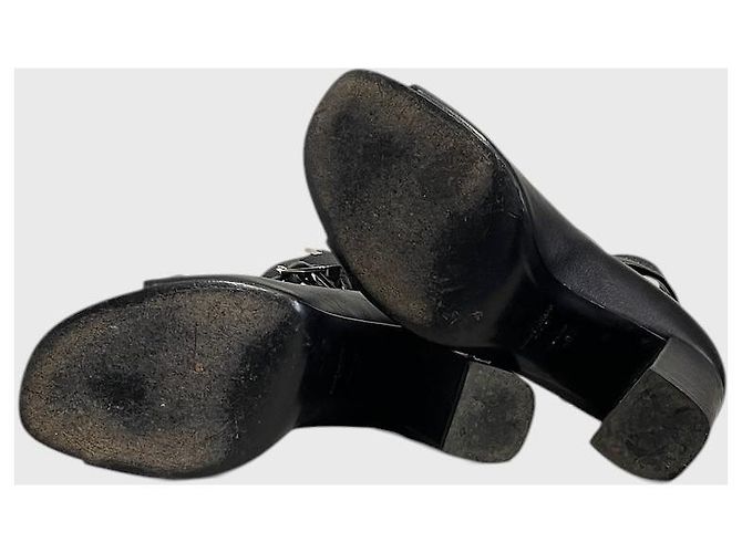 Autre Marque Sandali Saint Laurent neri T.40 Nero - vista 5