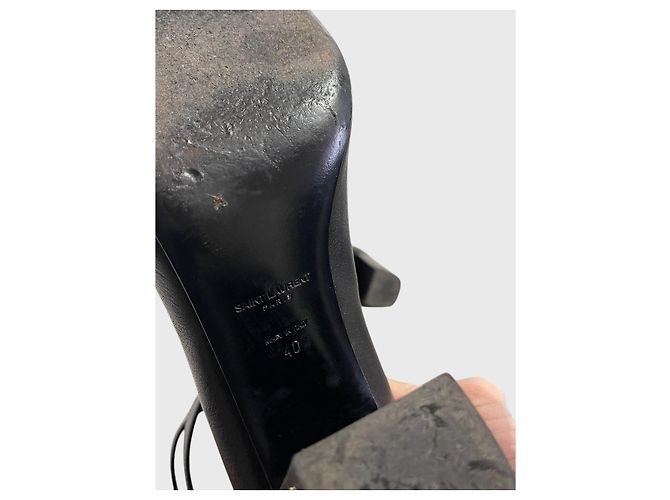 Autre Marque Sandali Saint Laurent neri T.40 Nero - vista 8