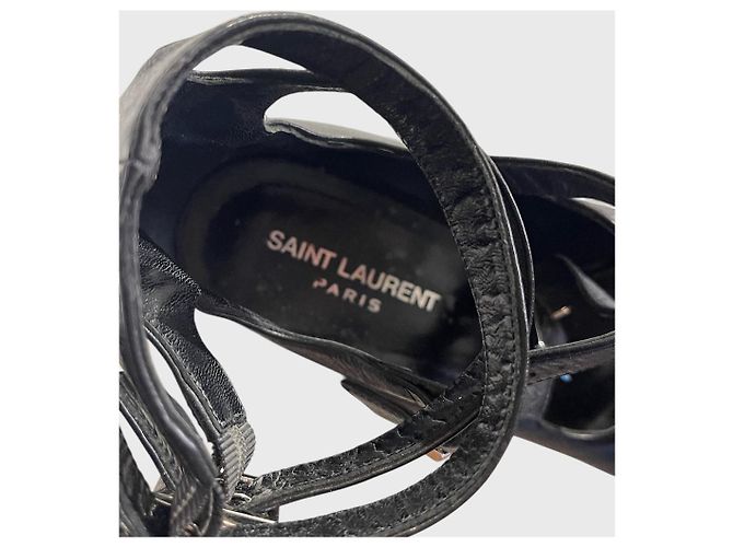 Autre Marque Sandali Saint Laurent neri T.40 Nero - vista 9