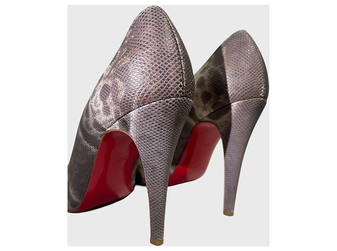 Décolleté Christian Louboutin T.37 Marrone - vista 5