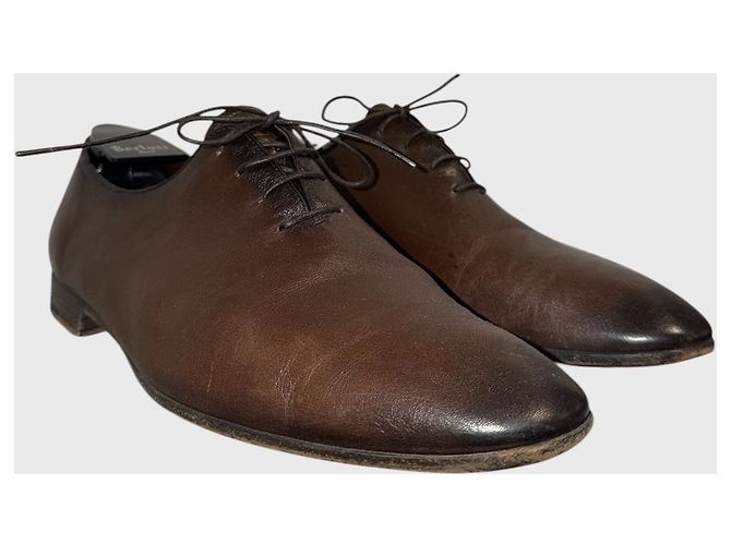Scarpe Richelieu Berluti marroni T.45 Marrone - vista 2