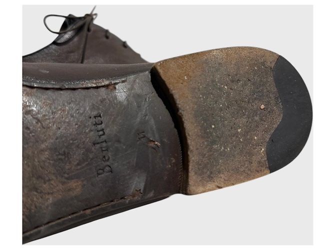 Scarpe Richelieu Berluti marroni T.45 Marrone - vista 7