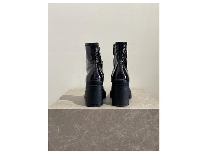 Stivaletti Miu Miu neri T.37 Nero - vista 4