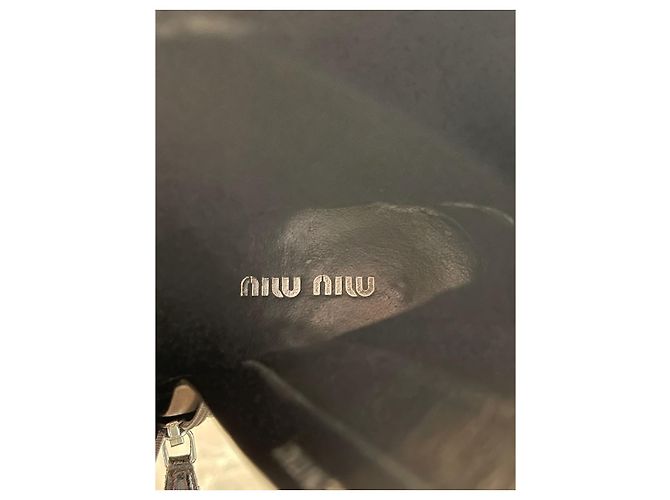 Stivaletti Miu Miu neri T.37 Nero - vista 7