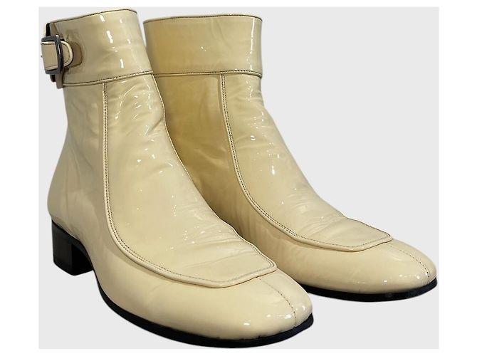 Autre Marque Botines Saint Laurent Miles T.38 Beige - vista 2