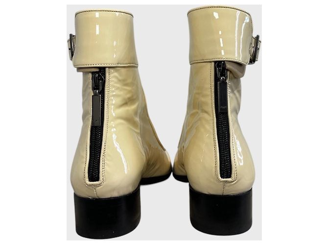 Autre Marque Botines Saint Laurent Miles T.38 Beige - vista 3