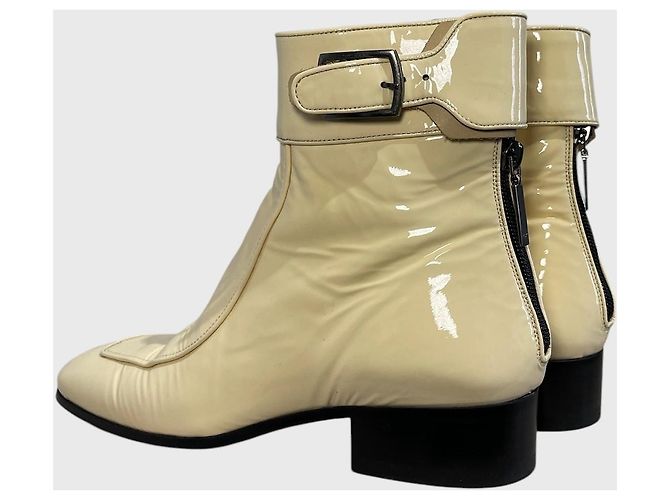 Autre Marque Botines Saint Laurent Miles T.38 Beige - vista 4