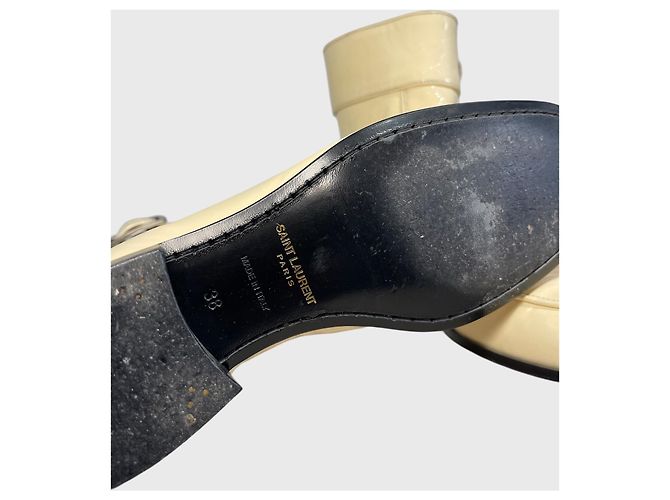 Autre Marque Botines Saint Laurent Miles T.38 Beige - vista 9