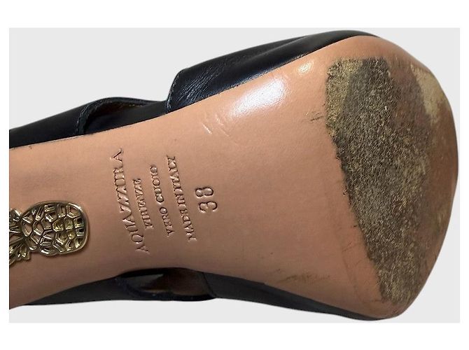 Décolleté Aquazzura neri T.38 Nero - vista 8