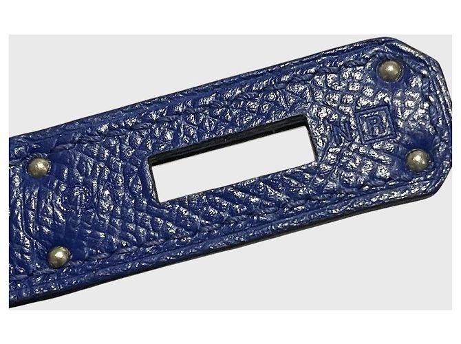 Hermès Kelly 28 Bleu Tasche Blau - Ansicht 10