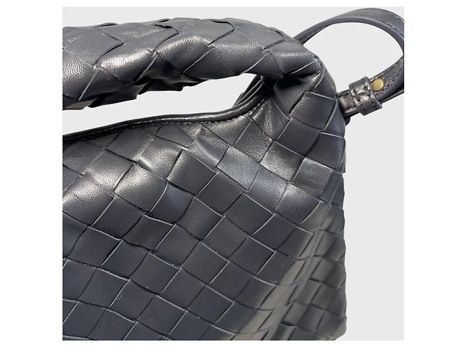 Borsa Bottega Veneta Mini Hop Grigio - vista 3