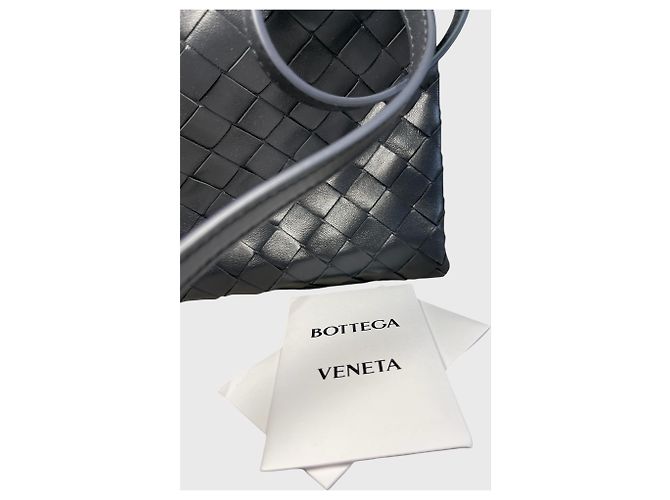 Borsa Bottega Veneta Mini Hop Grigio - vista 7