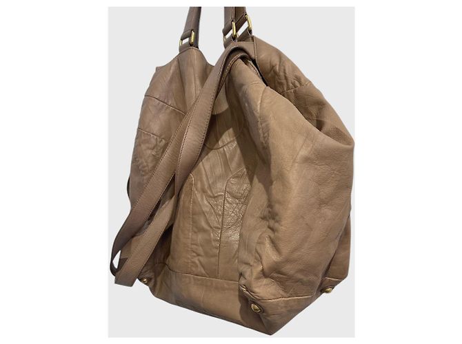 Borsa Yves Saint Laurent camel Cammello - vista 3