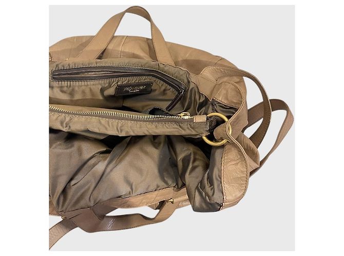 Borsa Yves Saint Laurent camel Cammello - vista 6