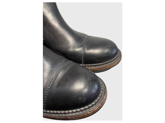 Stivaletti Chanel neri T.36,5 Nero - vista 10