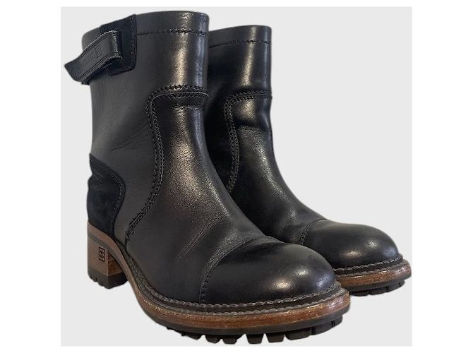 Stivaletti Chanel neri T.36,5 Nero - vista 2