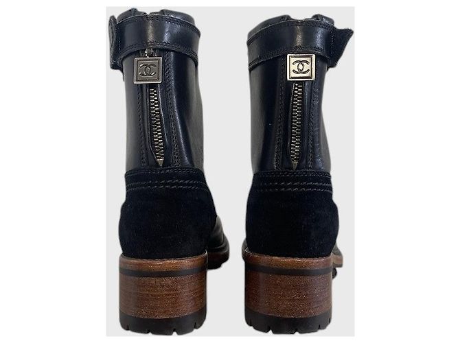 Stivaletti Chanel neri T.36,5 Nero - vista 4