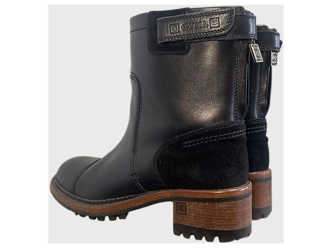 Stivaletti Chanel neri T.36,5 Nero - vista 5