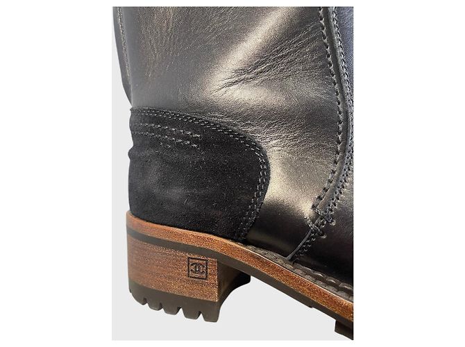 Stivaletti Chanel neri T.36,5 Nero - vista 7