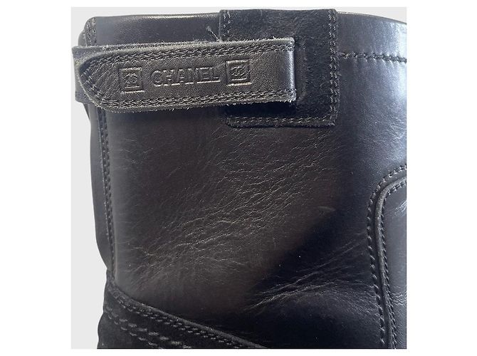 Stivaletti Chanel neri T.36,5 Nero - vista 8