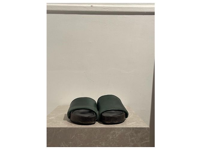 Céline Mules Celine vertes T.37 Green - view 3
