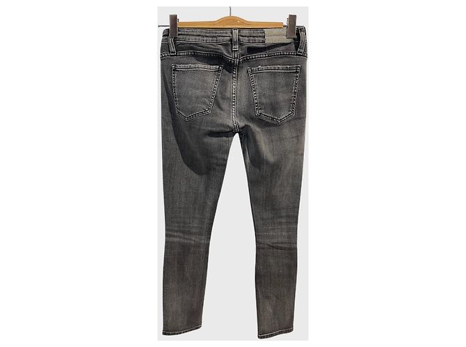 Vaqueros Slim Fit Iro Grises de Algodón Talla 27 - vista 3