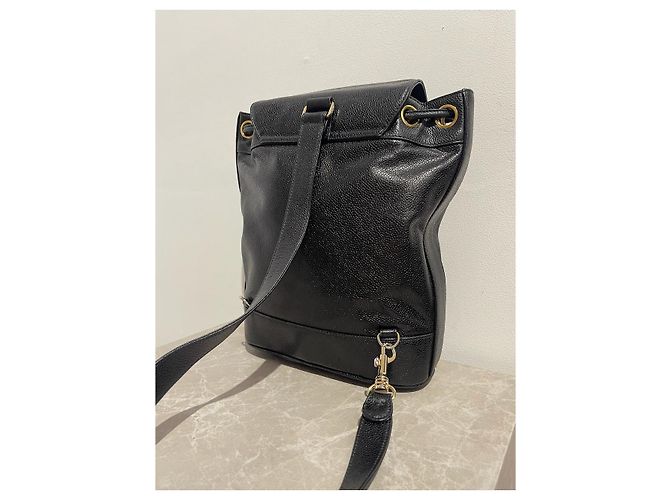 Schwarzer Chanel Rucksack - Ansicht 12