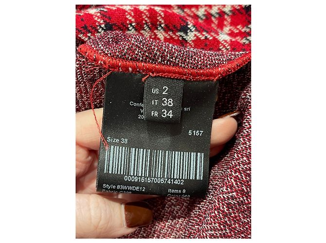 Abito Calvin Klein rosso T.34 - vista 6