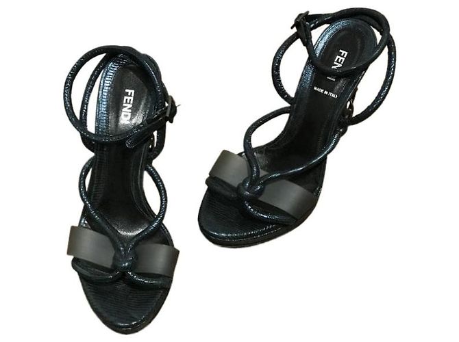 Sandali Fendi blu T.37,5 - vista 7