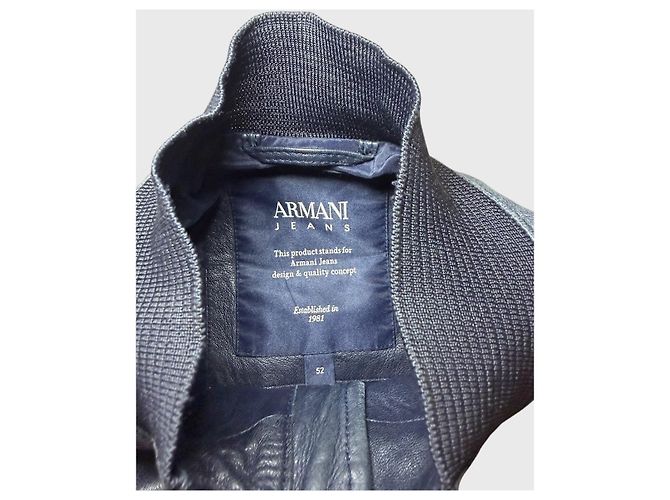 Blouson Armani blu navy T.52 - vista 4