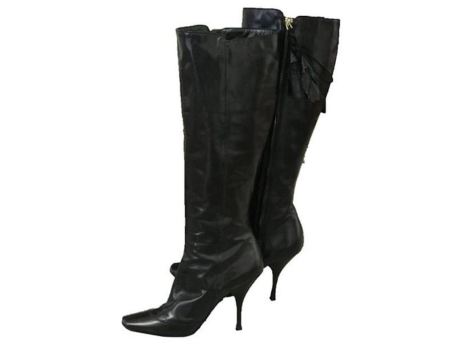 Botas Louis Vuitton T.37 Negro - vista 8