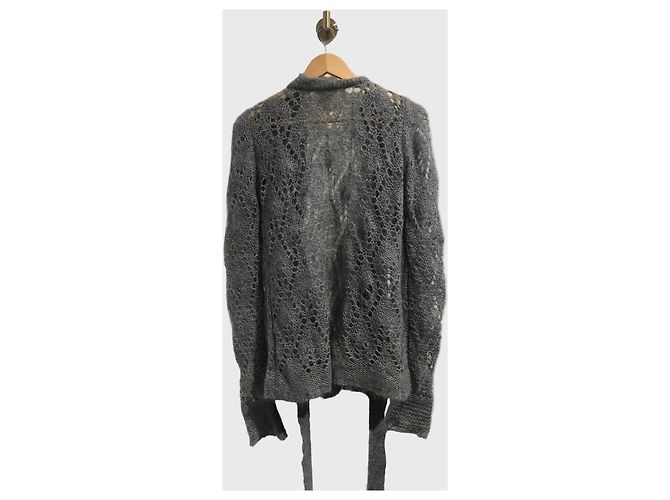 Chloé Cardigan aus Wollmischung Grau Größe M - Ansicht 2