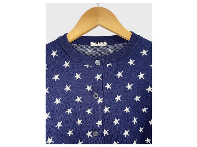 Cardigan Miu Miu azul T.38 - vista 3