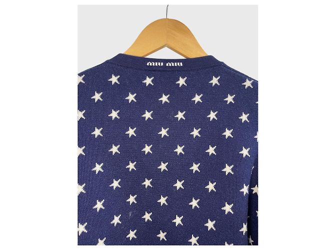 Cardigan Miu Miu azul T.38 - vista 5