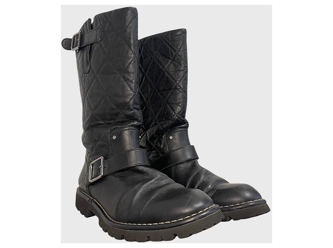 Stivali Chanel neri T.40 Nero - vista 2