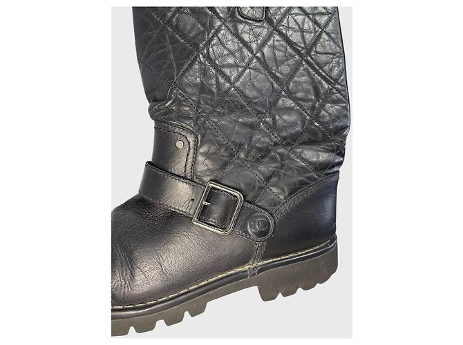 Stivali Chanel neri T.40 Nero - vista 4