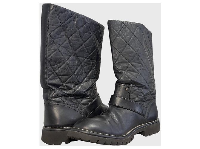 Stivali Chanel neri T.40 Nero - vista 8