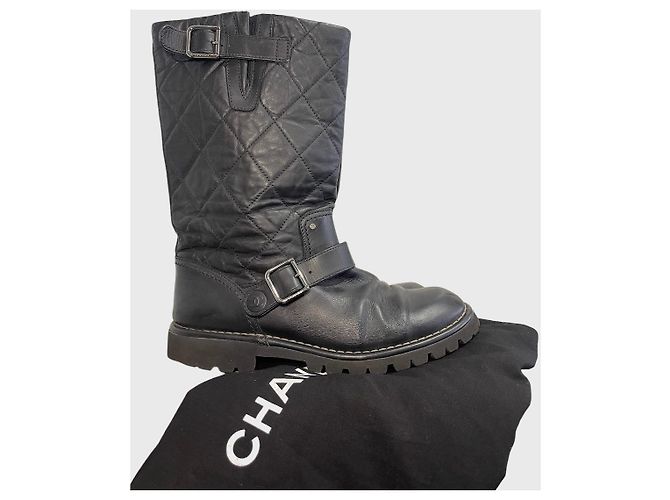 Stivali Chanel neri T.40 Nero - vista 9
