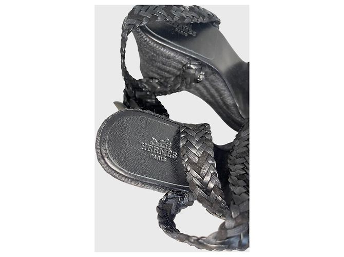 Hermès Sandalen schwarz T.40 - Ansicht 7