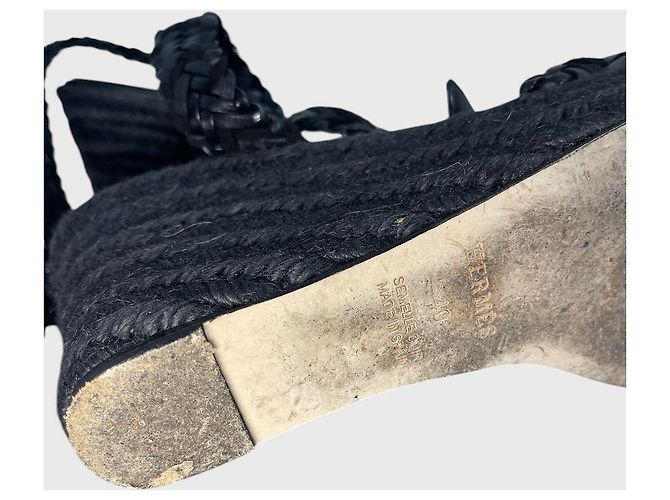 Hermès Sandalen schwarz T.40 - Ansicht 8