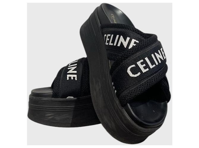 Céline Sandalias Celine Block T.38 Negro - vista 4