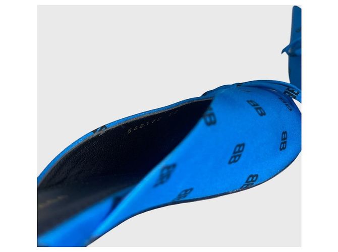 Mules Balenciaga Knife T.36 Blu - vista 11