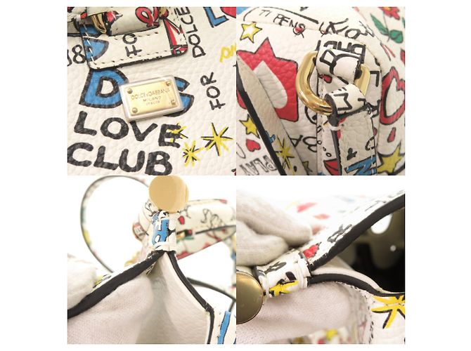 Zaino in pelle Sicily Dolce & Gabbana Bianco Multicolore - vista 7