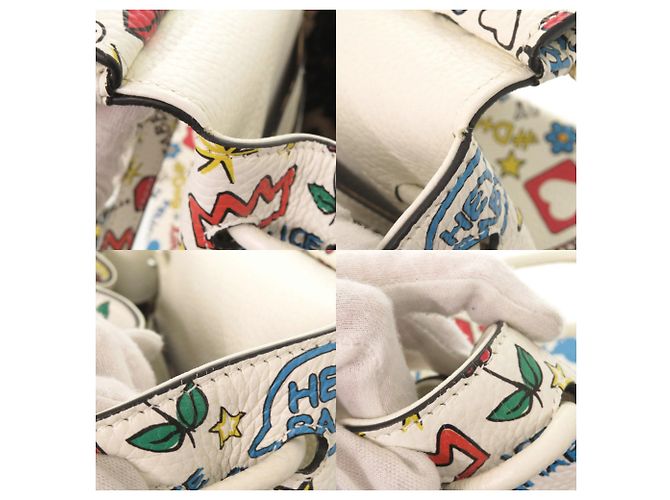 Zaino in pelle Sicily Dolce & Gabbana Bianco Multicolore - vista 9