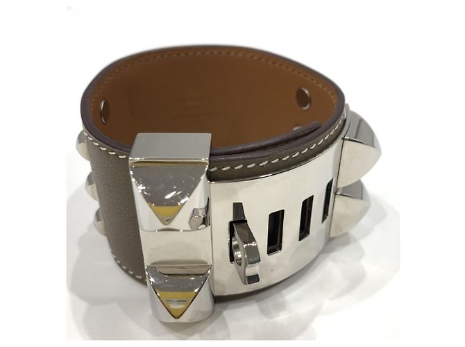 Hermès Hermes Collier de Chien Medor Charm-Armband Taupe - Ansicht 2