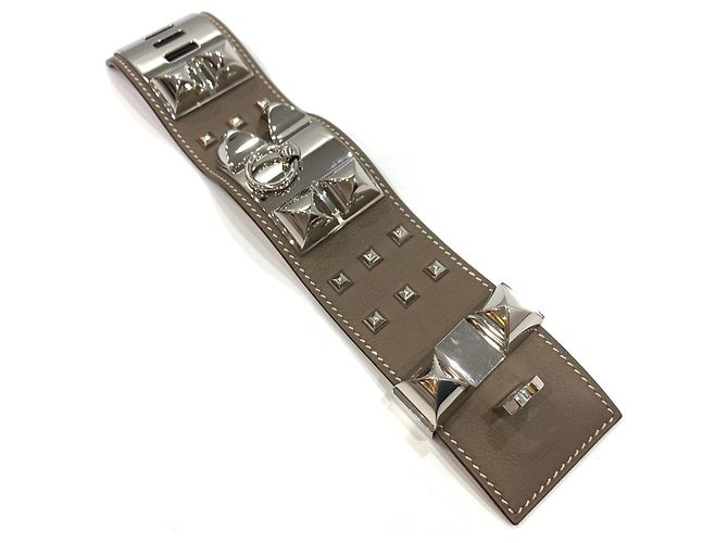 Hermès Hermes Collier de Chien Medor Charm-Armband Taupe - Ansicht 3