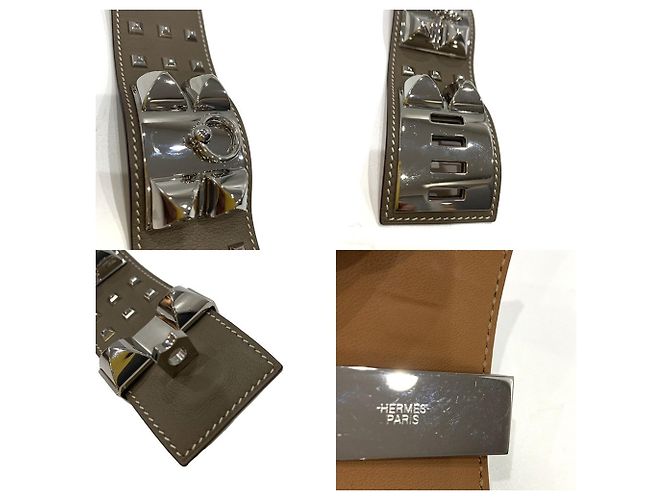 Hermès Hermes Collier de Chien Medor Charm-Armband Taupe - Ansicht 5