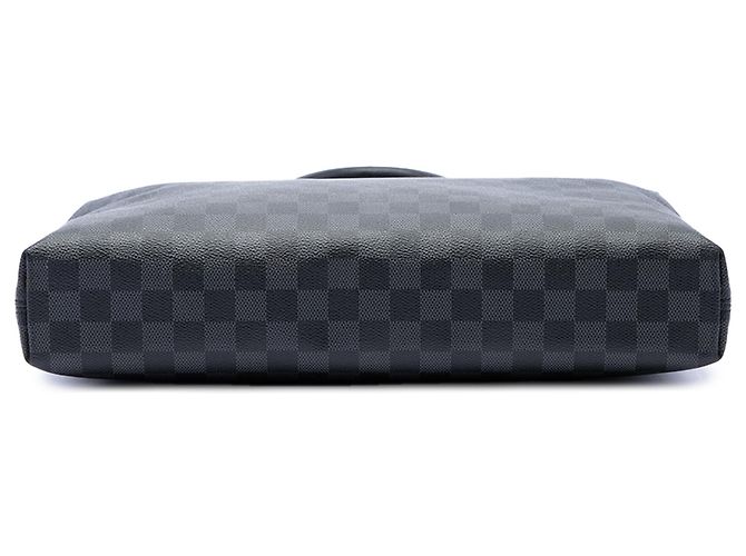 Borsa Business Louis Vuitton Damier Graphite Porte Documents Jour Nera Nero - vista 3