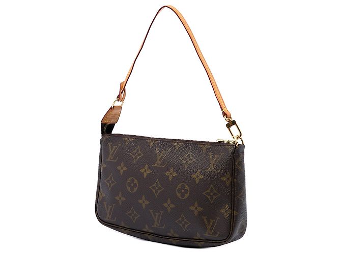 Bolso de hombro Louis Vuitton Monogram Pochette Accessoires Marrón Castaño - vista 2